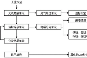 一種工業廢鹽的資源化處理系統