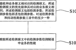 隧道多業務性能檢測方法和裝置