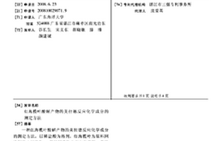 紅海欖葉酸解產物的美拉德反應化學成分的測定方法