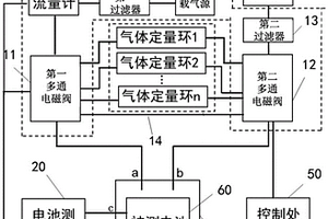 用于電池產氣分析的原位色譜分析系統