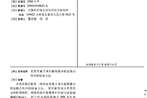 表面等離子體共振圖像分析金膜點陣列的制備方法