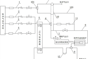 實現化學吸附量和化學吸附電信號同時定量表征的裝置、方法