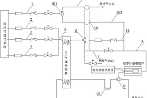 實現化學吸附量和化學吸附電信號同時定量表征的裝置