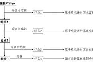 銅精礦中銅物相的化學分析方法