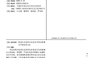 集成化毛細管電泳電化學發光檢測芯片的制備方法