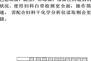 婦科多項目干化學聯合檢測試紙條
