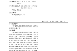 可視化檢測爆炸物的雙發射熒光化學傳感器及其制備方法