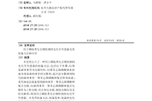 用于磺胺類化合物檢測的電化學傳感器及其制備方法和應用