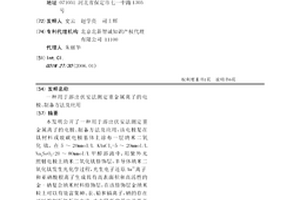 用于溶出伏安法測定重金屬離子的電極、制備方法及應用