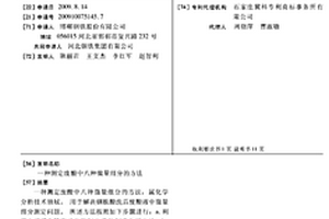 測定廢酸中八種微量組分的方法