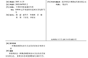 測試薄膜殘余應力及其沿層深分布的方法
