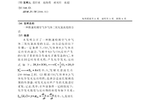 快速檢測空氣中氣體二氧化氯濃度的方法