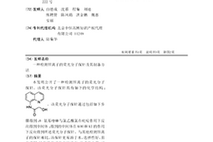 檢測鋅離子的熒光分子探針及其制備方法