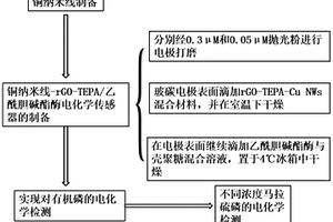 乙酰膽堿酯酶生物傳感器的制備以及對有機磷的檢測應用