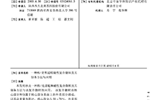 核/殼型超順磁性復合微粒及其制備方法與應用