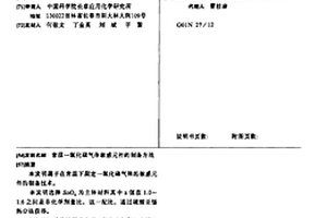 常溫一氧化碳氣體敏感元件的制備方法