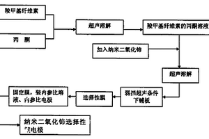 納米二氧化鈰選擇性膜電極的制作方法