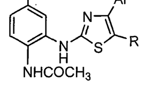 4-乙酰氨基-3-(4-芳基噻唑-2-氨基)苯甲酸酯及其制備方法與應用