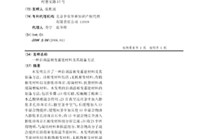 自調溫相變蓄能材料及其制備方法