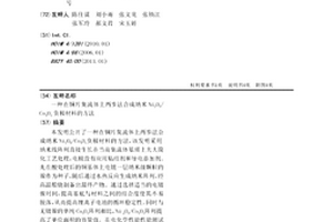 在銅片集流體上兩步法合成納米Ni2O3/Co3O4負極材料的方法