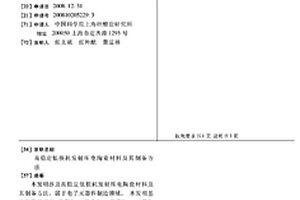 高穩定低損耗發射壓電陶瓷材料及其制備方法