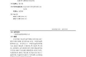 悉生蔬菜的種植方法