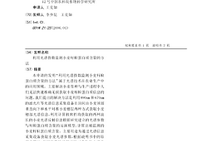 利用光譜指數監測小麥籽粒蛋白質含量的方法