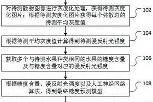 水果糖度無損檢測方法、裝置、計算機設備和存儲介質
