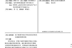 基于視頻車輛光學特征識別匹配的交通流量檢測系統