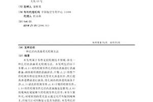 孔徑內表面熒光檢測方法