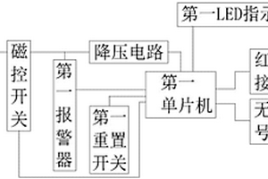 用于防盜磁扣的報警系統