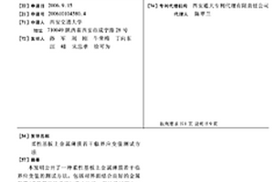 柔性基板上金屬薄膜若干臨界應變值測試方法