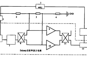 用于DOHERTY功率放大器中器件失效檢測的電路