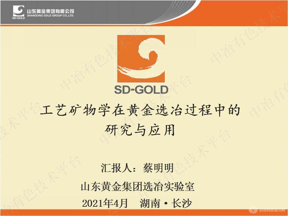 工艺矿物学在黄金选冶过程中的研究与应用