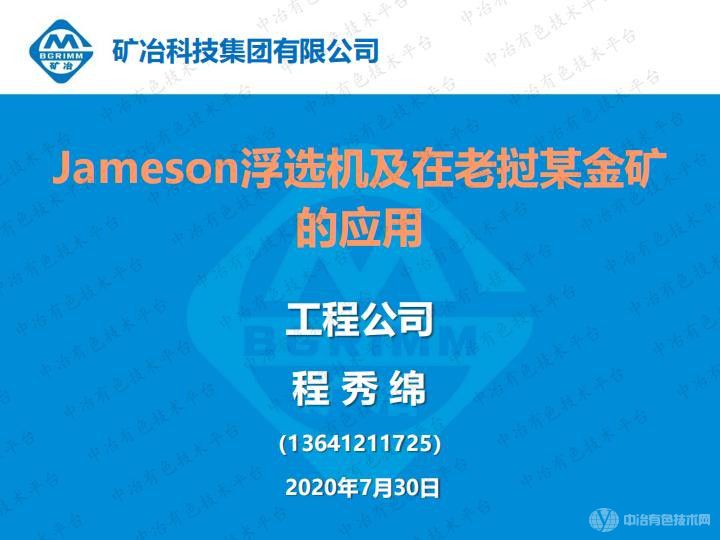 Jameson浮选机及在老挝某金矿的应用