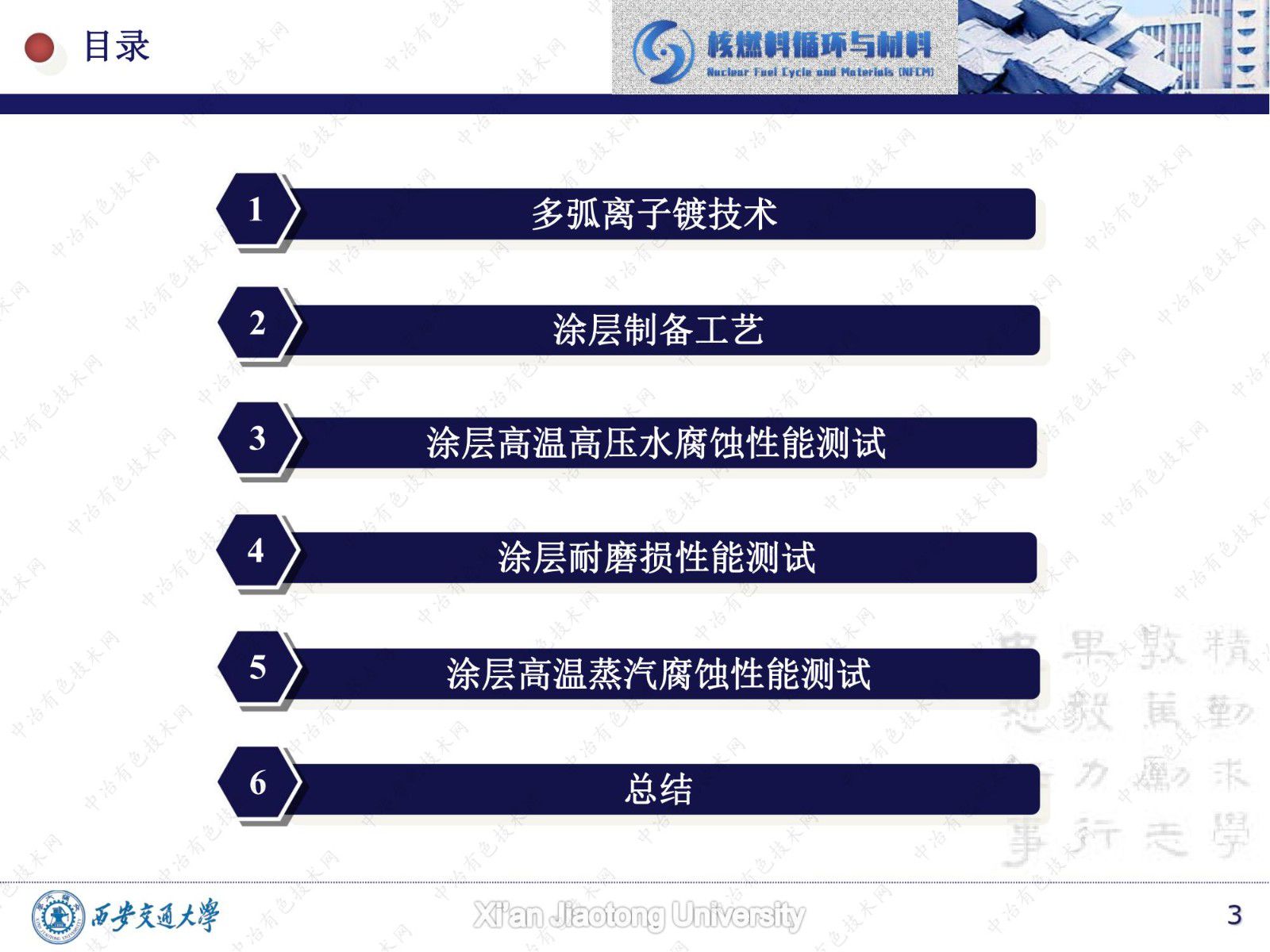 锆合金包壳表面CrN和CrTiSiN涂层的水腐蚀和耐磨损性能研究