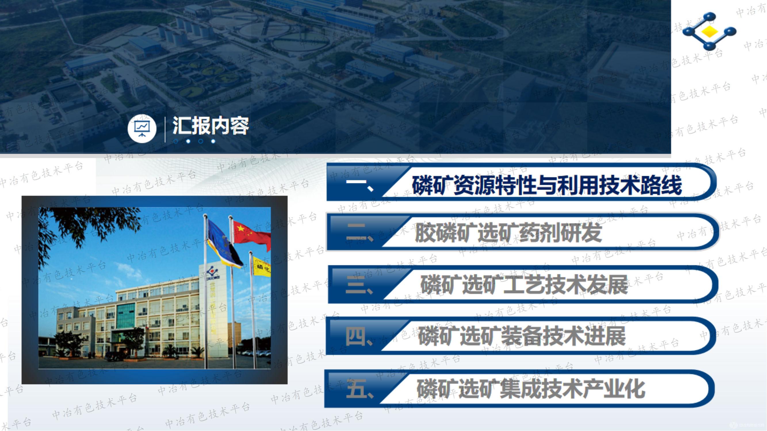 难选胶磷矿选矿集成技术开发 及产业化应用