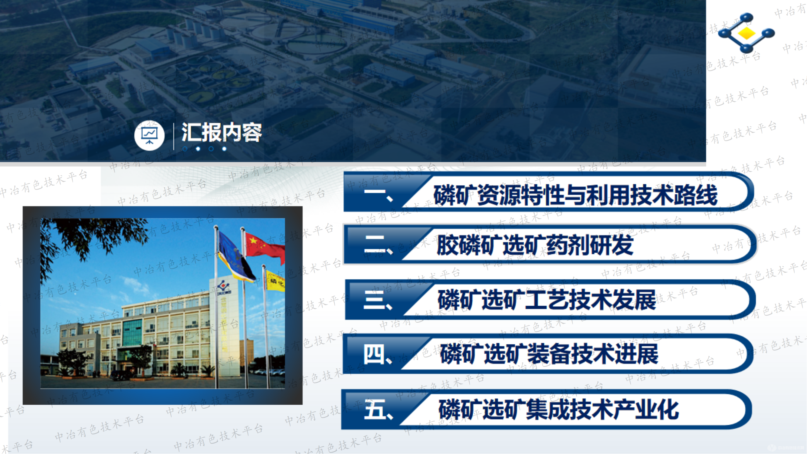 难选胶磷矿选矿集成技术开发 及产业化应用