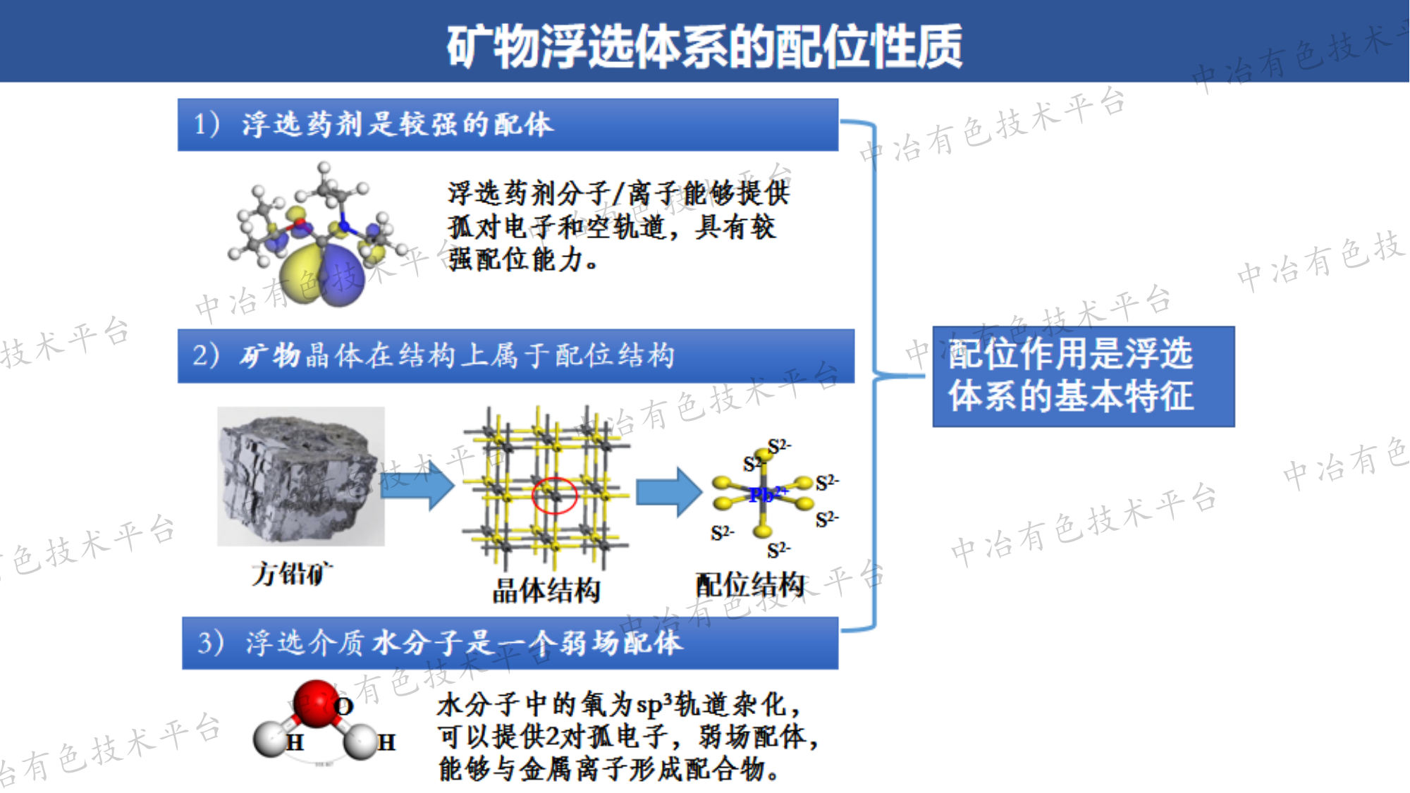 铅锌浮选表面限域配位化学原理及应用