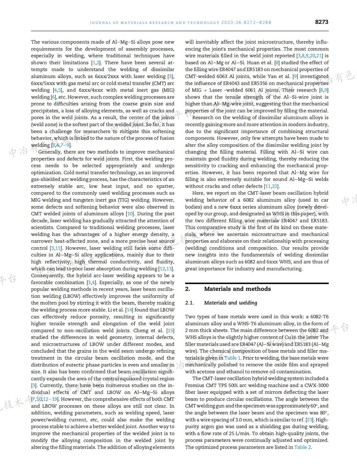 汽车轻量化异质铝合金激光-电弧复合焊接接头组织性能研究