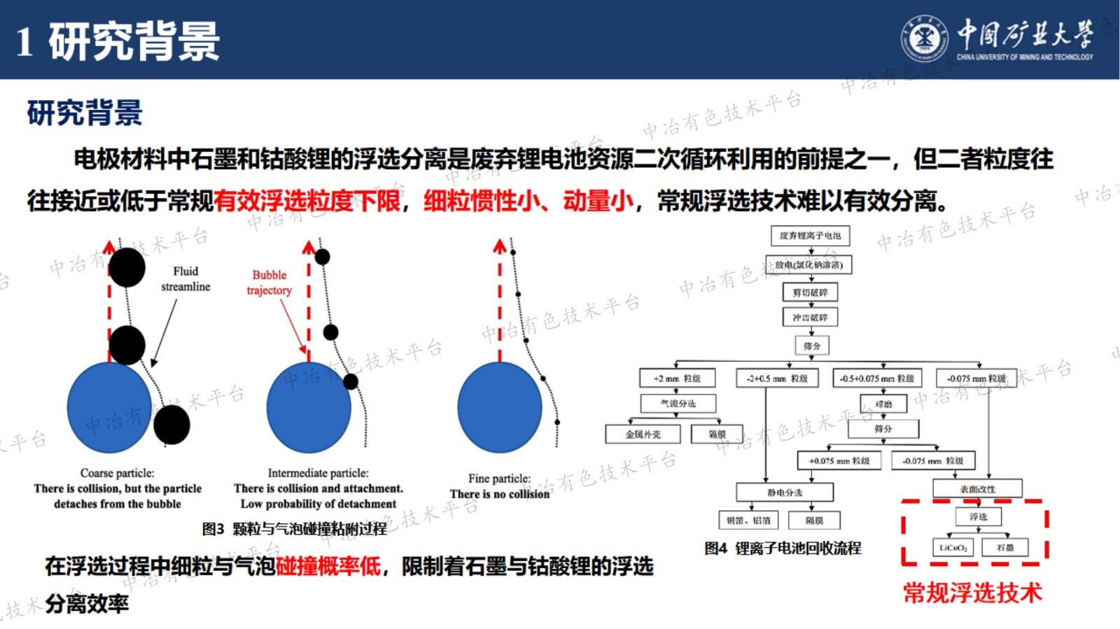 纳米气泡强化废弃锂电池中锂元素浮选预富集研究