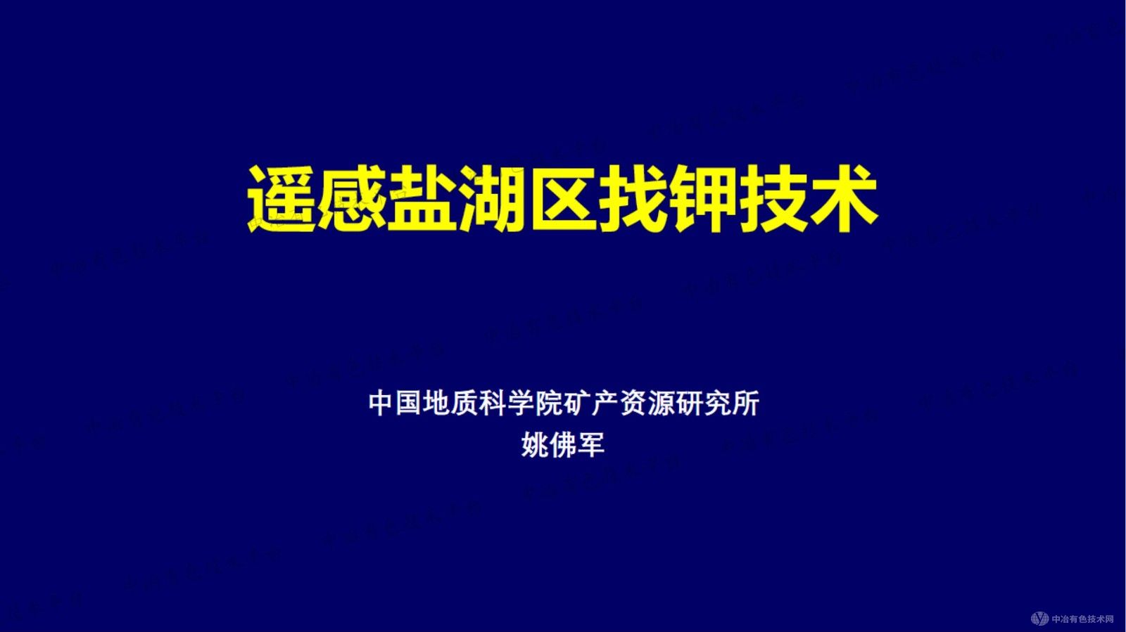 遥感盐湖区找钾技术