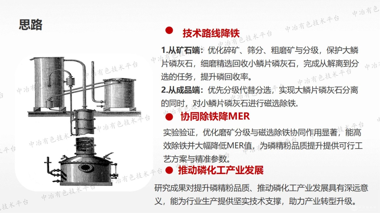 磷精粉除铁降低MER值的思路与实验研究