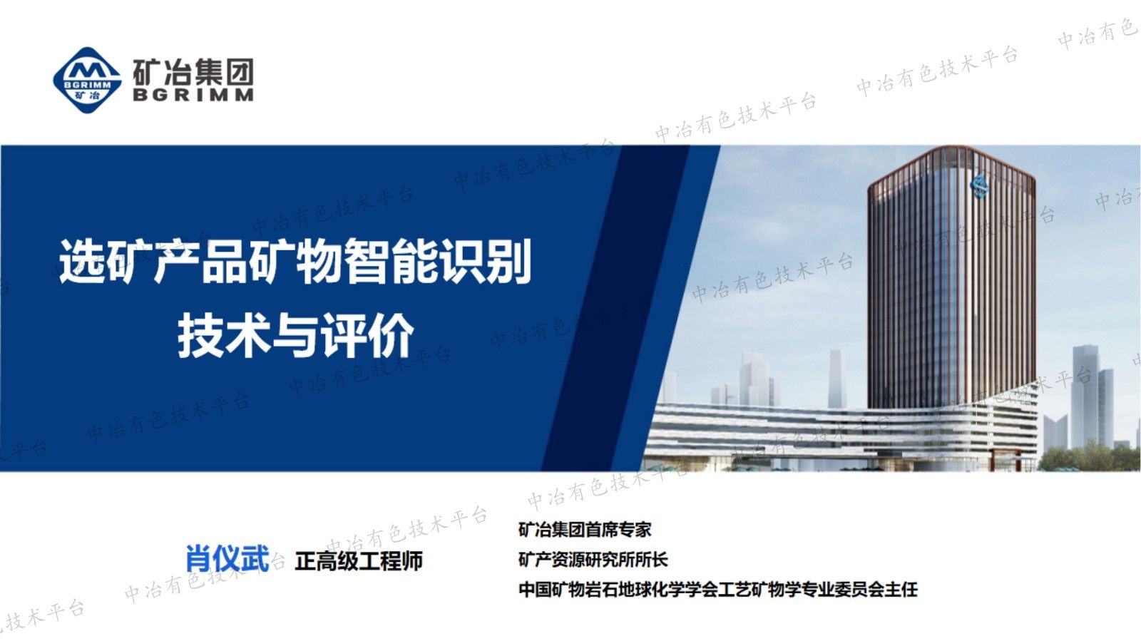 选矿产品矿物智能识别技术与评价