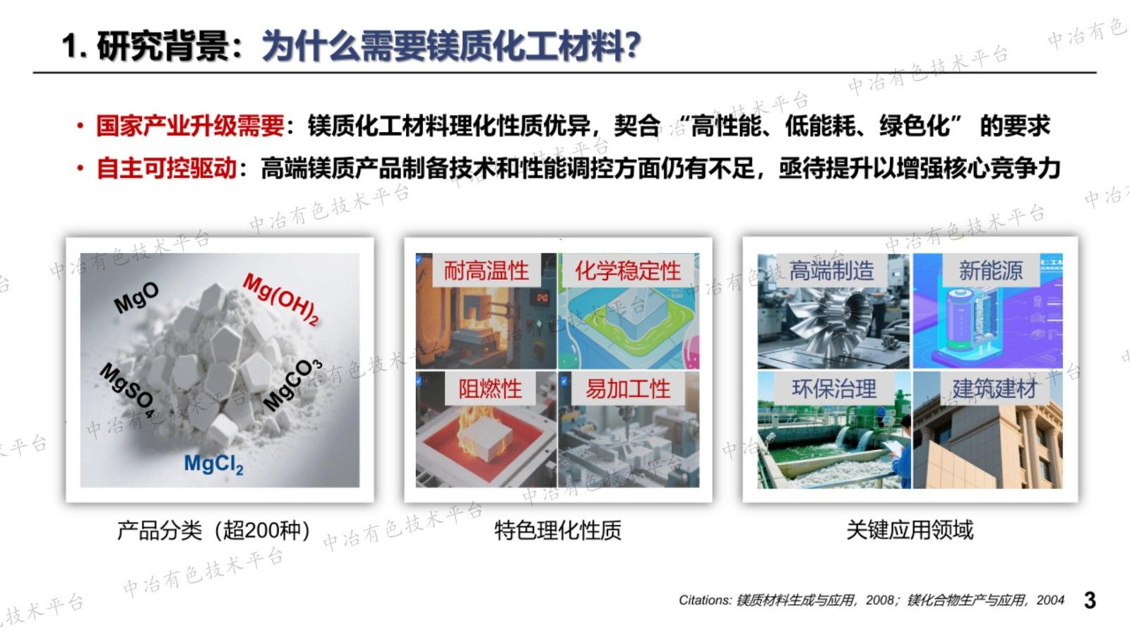 镁质化工材料的关键制备技术与应用研究