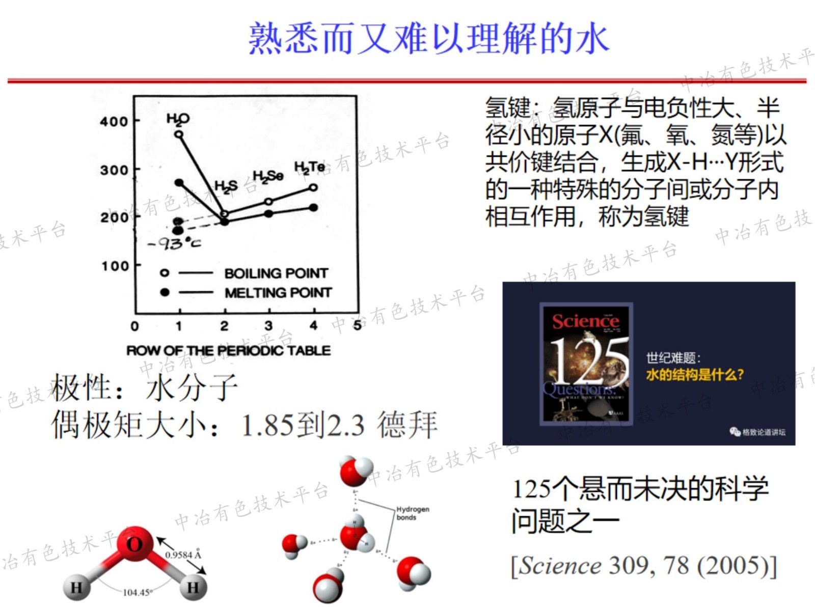 固液界面水的微观有序结构