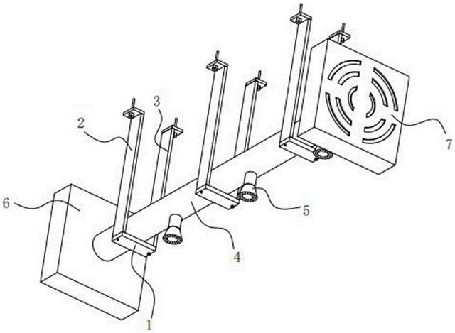 矿山通风设备用稳定安装架