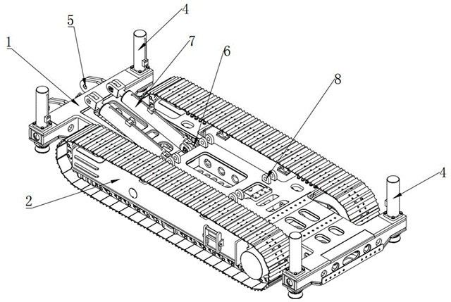 自行走式大直径天井钻机专用履带底盘