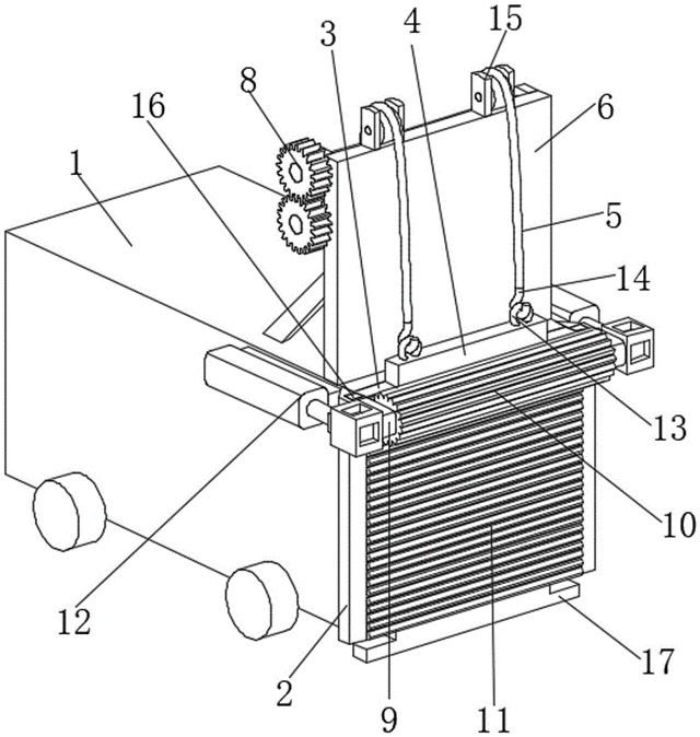 台车炉升降炉门结构