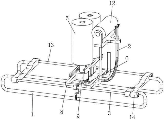 铝合金模板施工中管线安装用固定结构